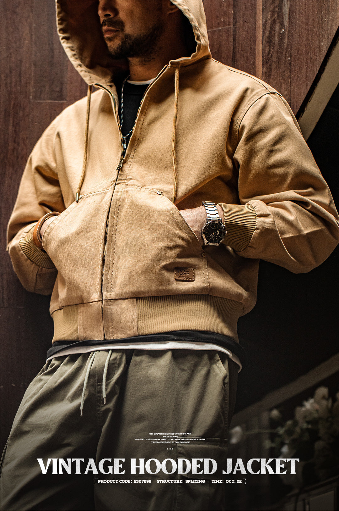 ▲ヴィンテージ J130復刻 キャンバスコットン アクティブジャケット▼S~3XL