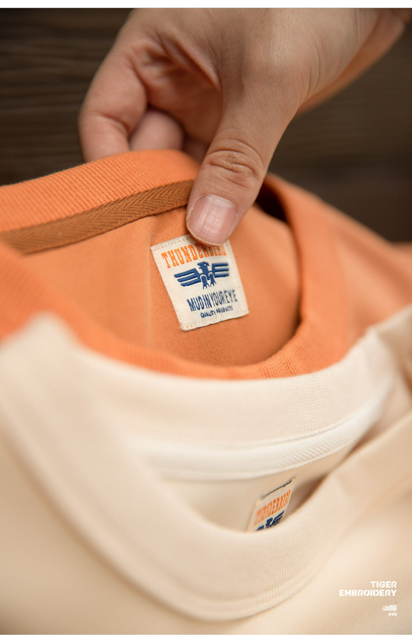 目の詰まった刺繍のクオリティーも抜群◆TIGER刺繍AIR FORCETシャツ◆S~2XL