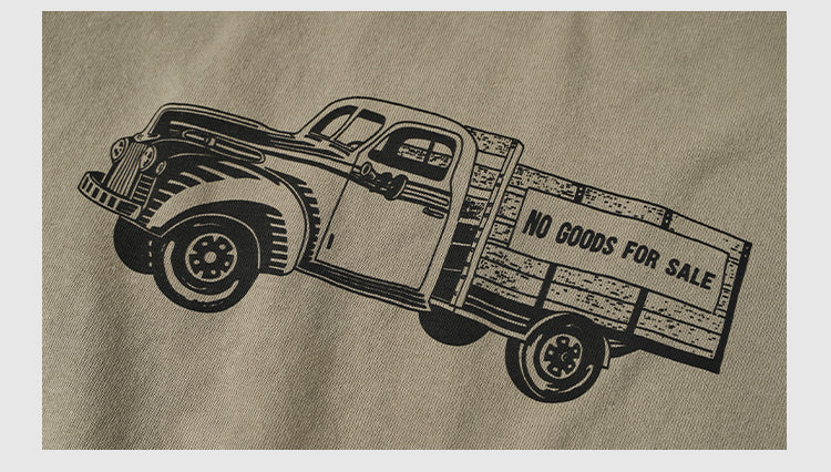 2色展開◆色味、プリントの雰囲気もGOOD◆ヴィンテージ復刻 トラックTシャツ◆S~2XL