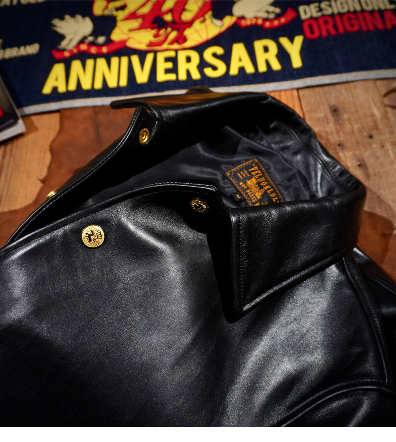 オイルワックス ホースハイドレザー使用★ヴィンテージデザイン レザーコーチジャケット★S~4XL