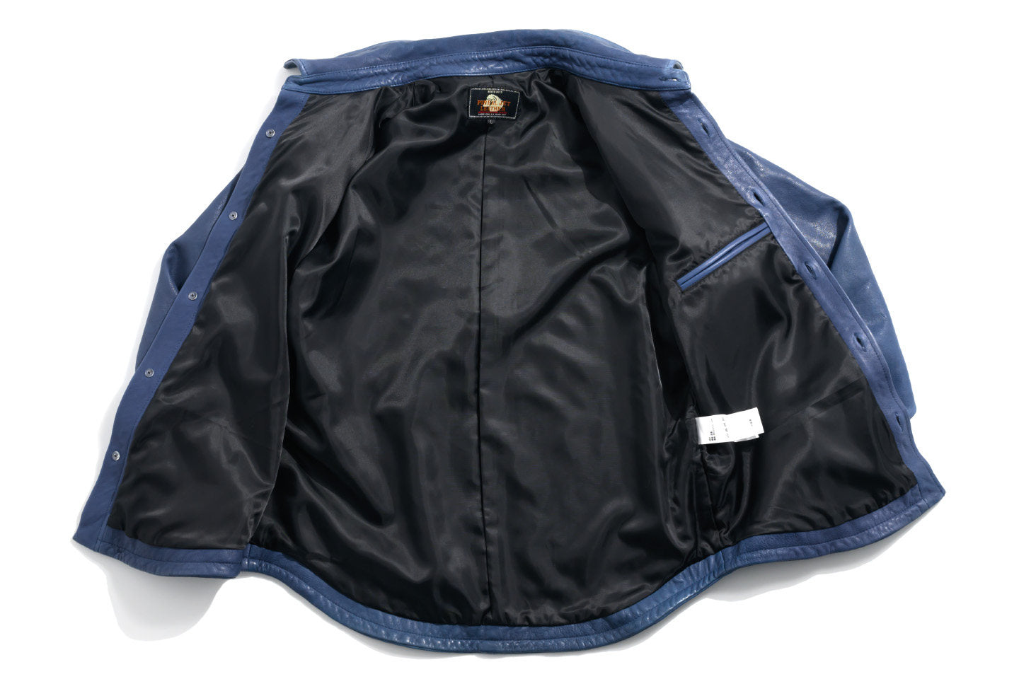 ☆絶妙な色味の枯れたブルーカラー☆シープレザー シャツ☆M~3XL