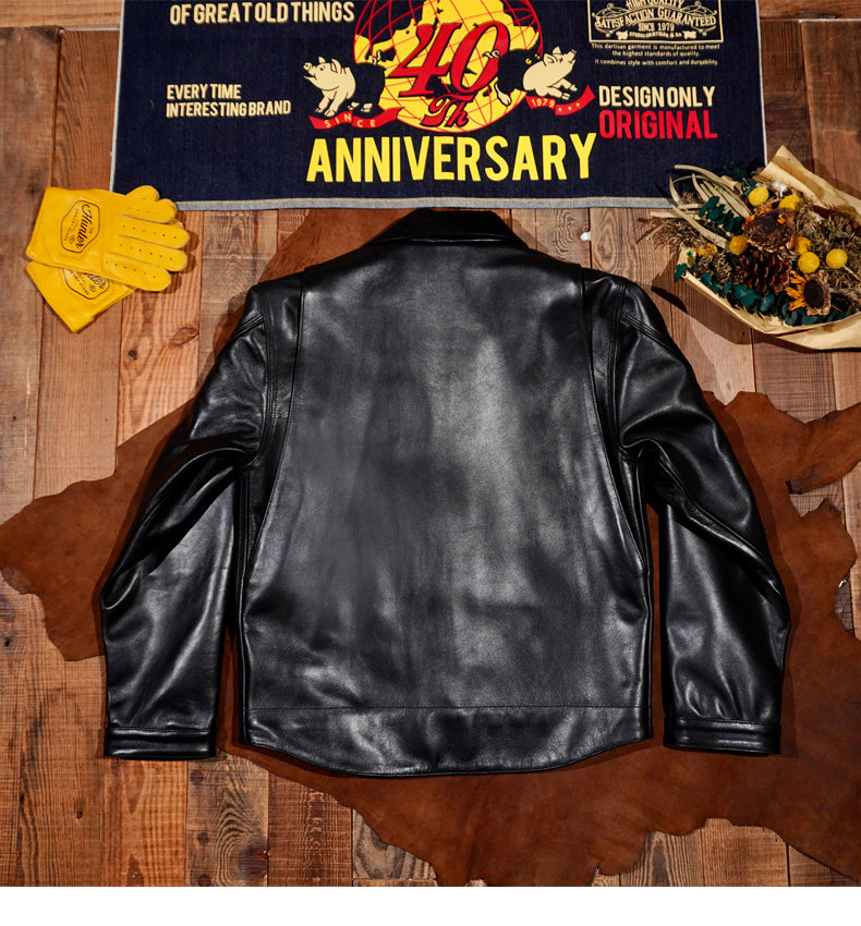 ▲イタリア産カウレザー使用▲レザー デトロイト ジャケット▼S~3XL