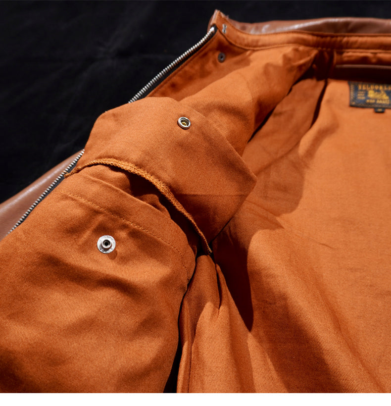 昨シーズン物売り切りセール△ヴィンテージ復刻 カーフレザー A-2ジャケット▽S~4XL