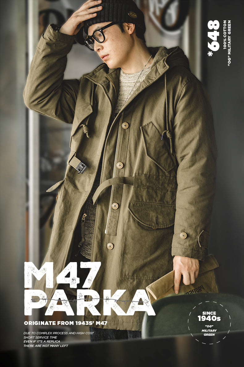 ☆ヴィンテージ 復刻 裏地ボア M-47コート☆S~2XL
