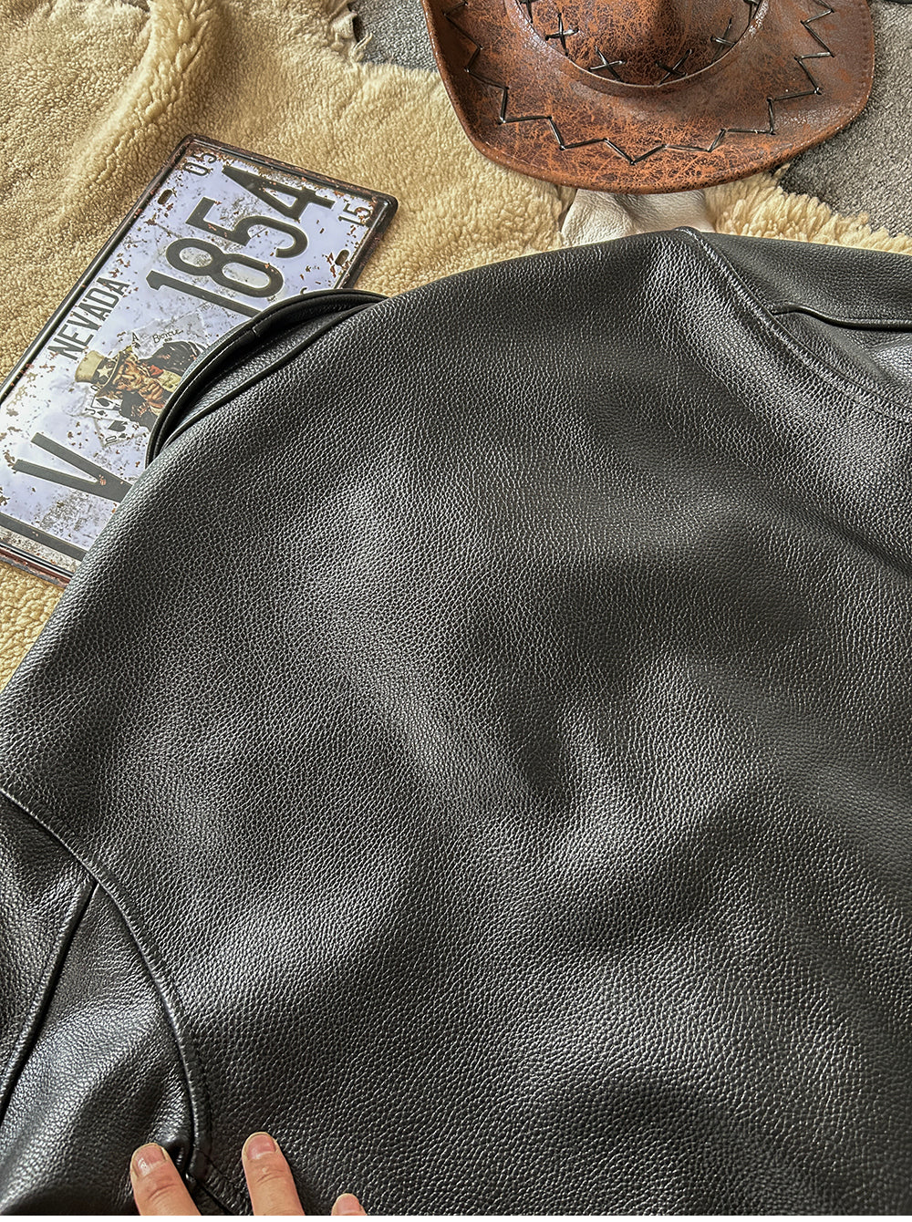 △ヴィンテージ復刻 イタリア産カウレザー使用 A-2ジャケット▽ XL~5XL
