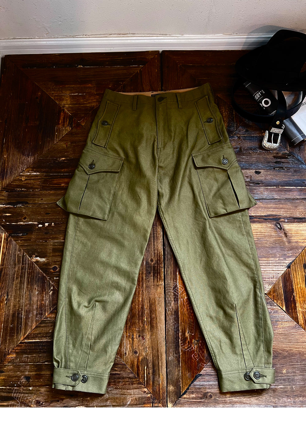 2色展開◇ヴィンテージ復刻デザイン ジャングルクロスコットン使用 ワークパンツ◇S~3XL
