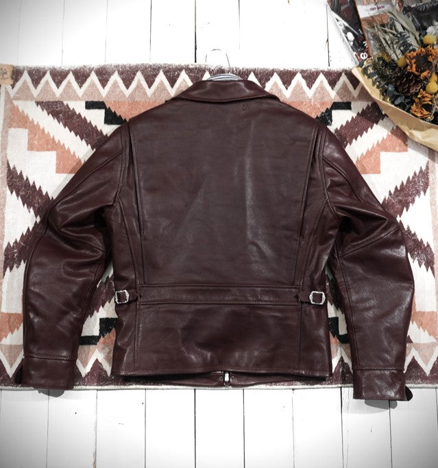 1930's VINTAGE復刻デザイン カーフレザー シングルライダースジャケット S~4XL