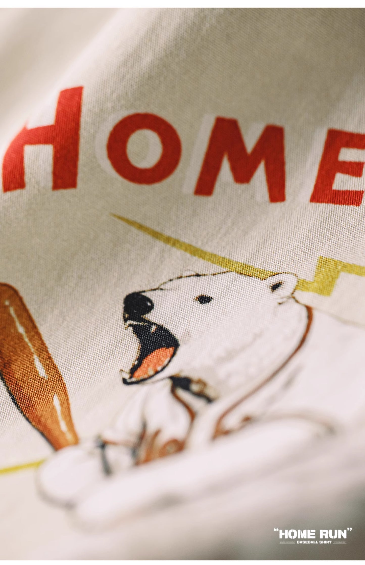 ◆白熊柄HOME RUNシャツ◆S~2XL