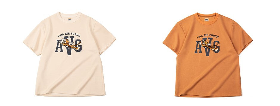 目の詰まった刺繍のクオリティーも抜群◆TIGER刺繍AIR FORCETシャツ◆S~2XL