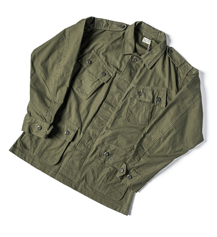 ヴィンテージ モディファイ 7.5OZ コットン TCU 1stモデル ミリタリージャングルファティーグ ジャケット◇S~2XL