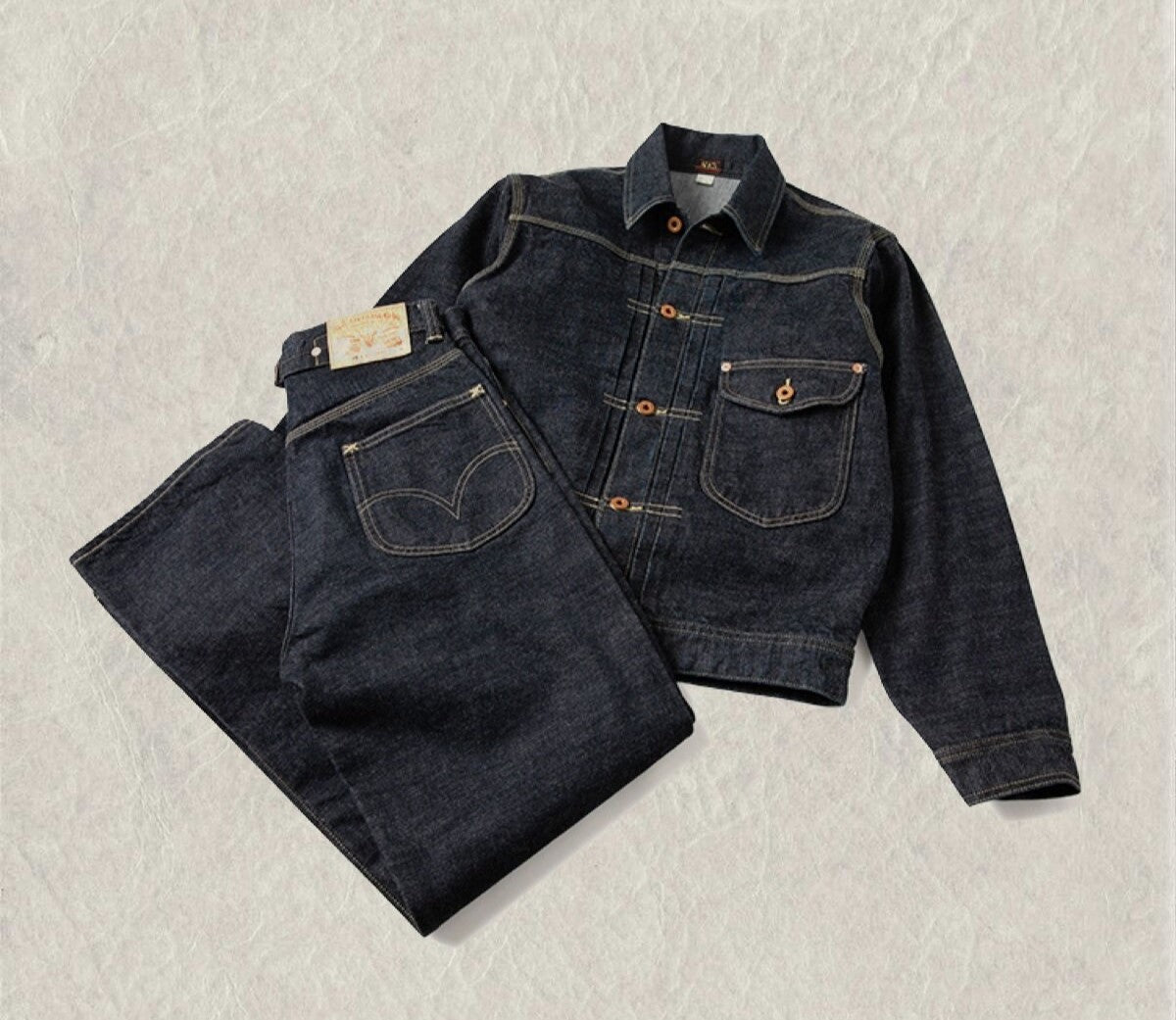 ◇1936年101型ヴィンテージ復刻 14.5OZ セルビッチ デニムパンツ◇29~38サイズ
