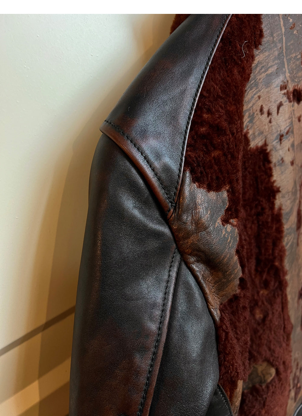 1930's ヴィンテージ復刻 茶芯ホースハイド使用 GRIZZLY JACKET ハラコ 熊ジャン
