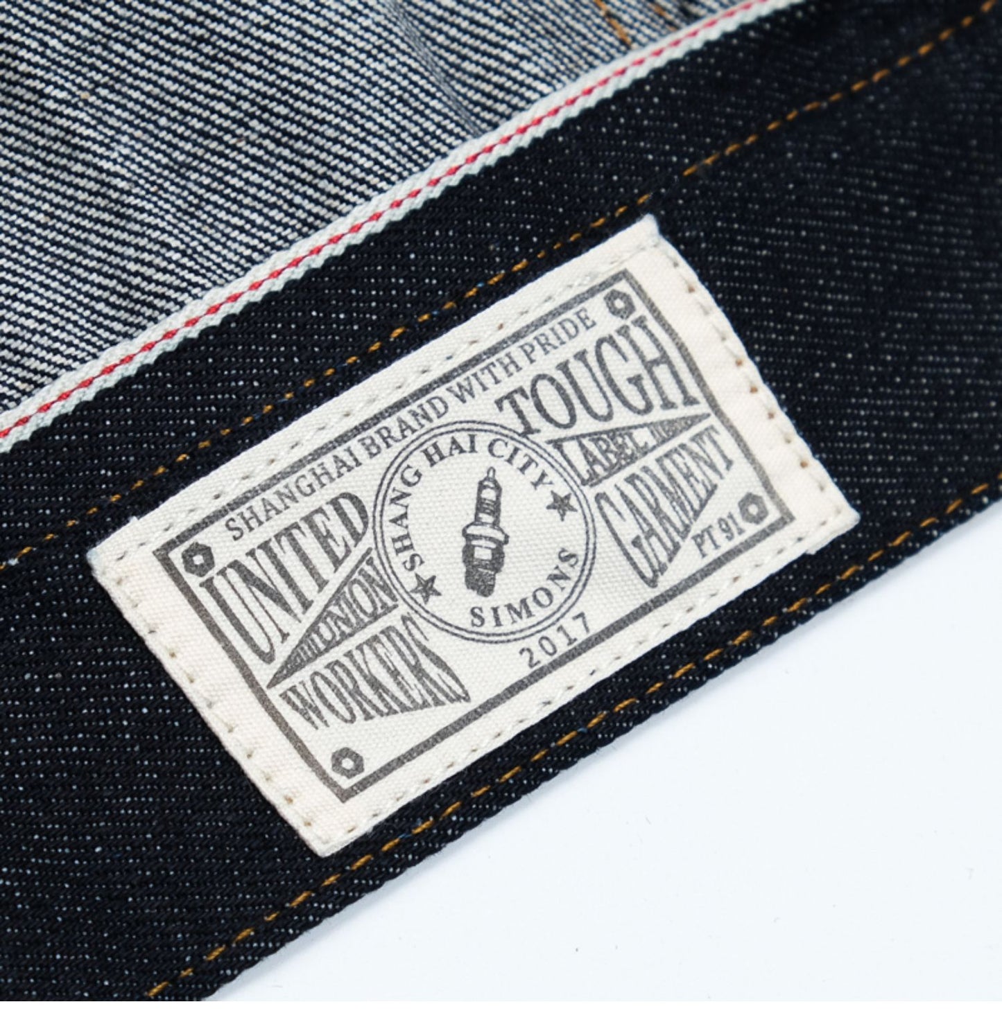 背面のアクションプリーツで高い可動性☆ヴィンテージ復刻 14.5OZ ノンウォッシュ セルビッチ デニムジャケット☆S~2XL