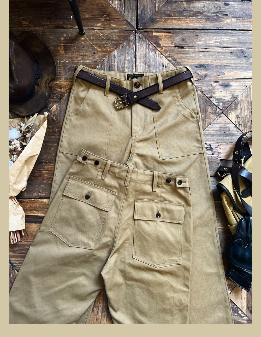 2色展開◇アメリカ軍復刻OG107 HBTコットンヘリンボーンパンツ◇S~2XL