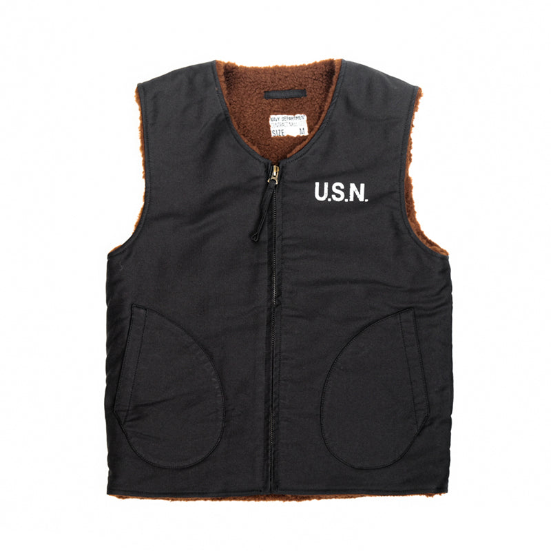 ◇USNステンシル入り 防寒性も抜群 ヴィンテージ復刻デッキベスト◇S~2XL