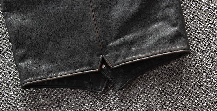 4種の表情★レザーウエスタン ベスト★M~6XL