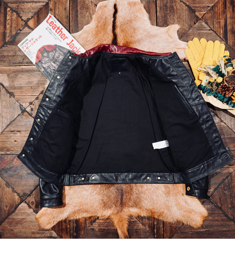 ★3rd型 507XX復刻モデル 植物タンニン鞣しカウレザージャケット★ M~3XL