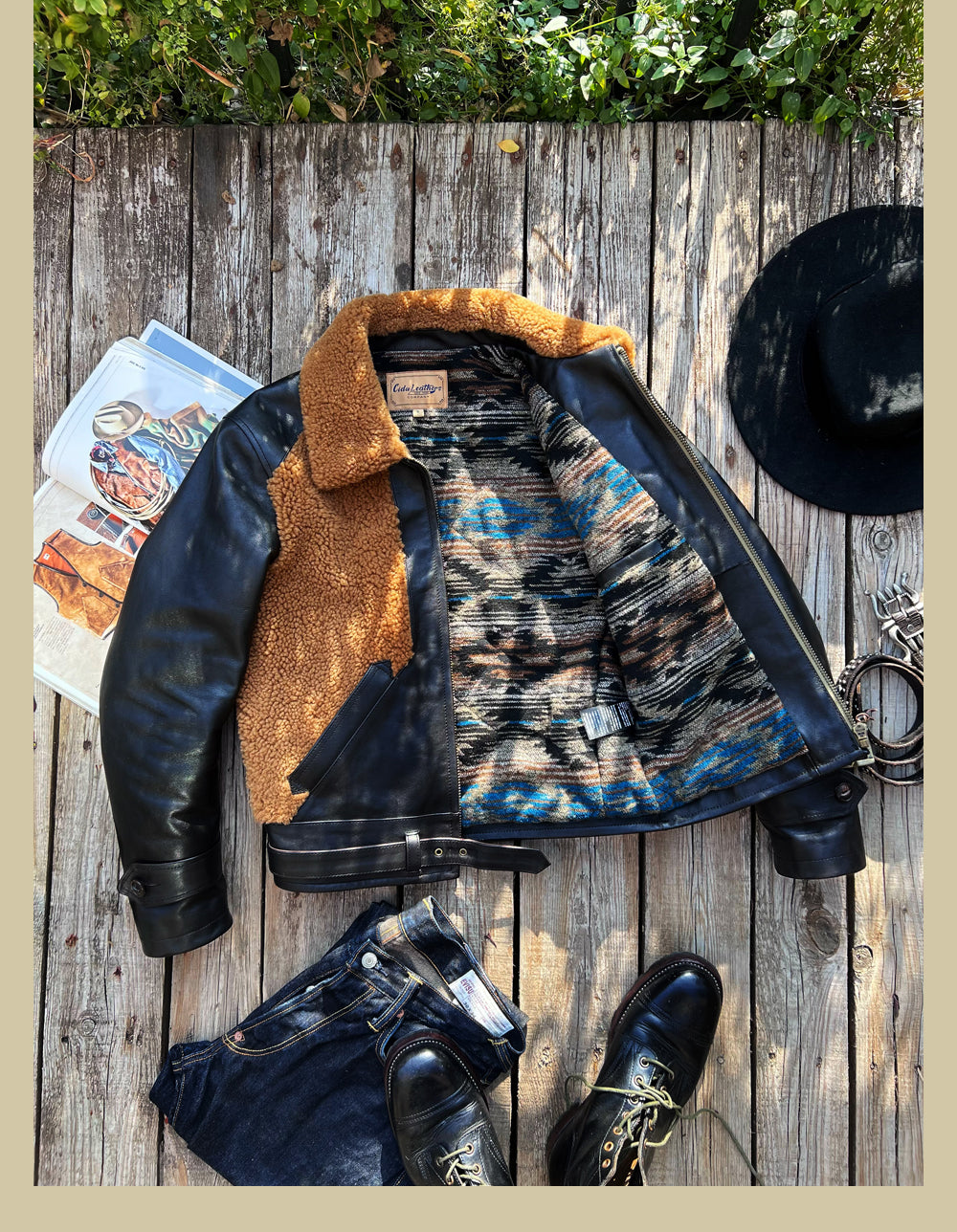 1930's ヴィンテージ復刻 ホースハイド GRIZZLY JACKET 熊ジャン