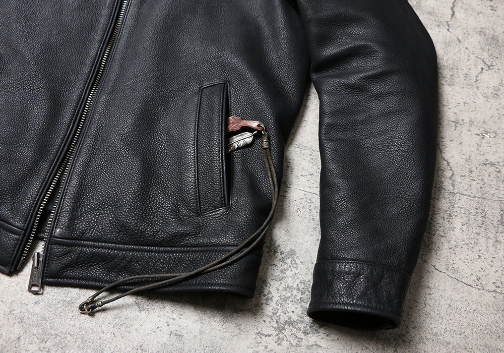 1930’s ヴィンテージ復刻型 カウレザー シングルライダース ジャケット M~5XL