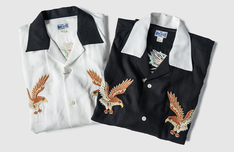 2色展開★ヴィンテージ復刻 ハーフスリーブ スカシャツ★S~2XL