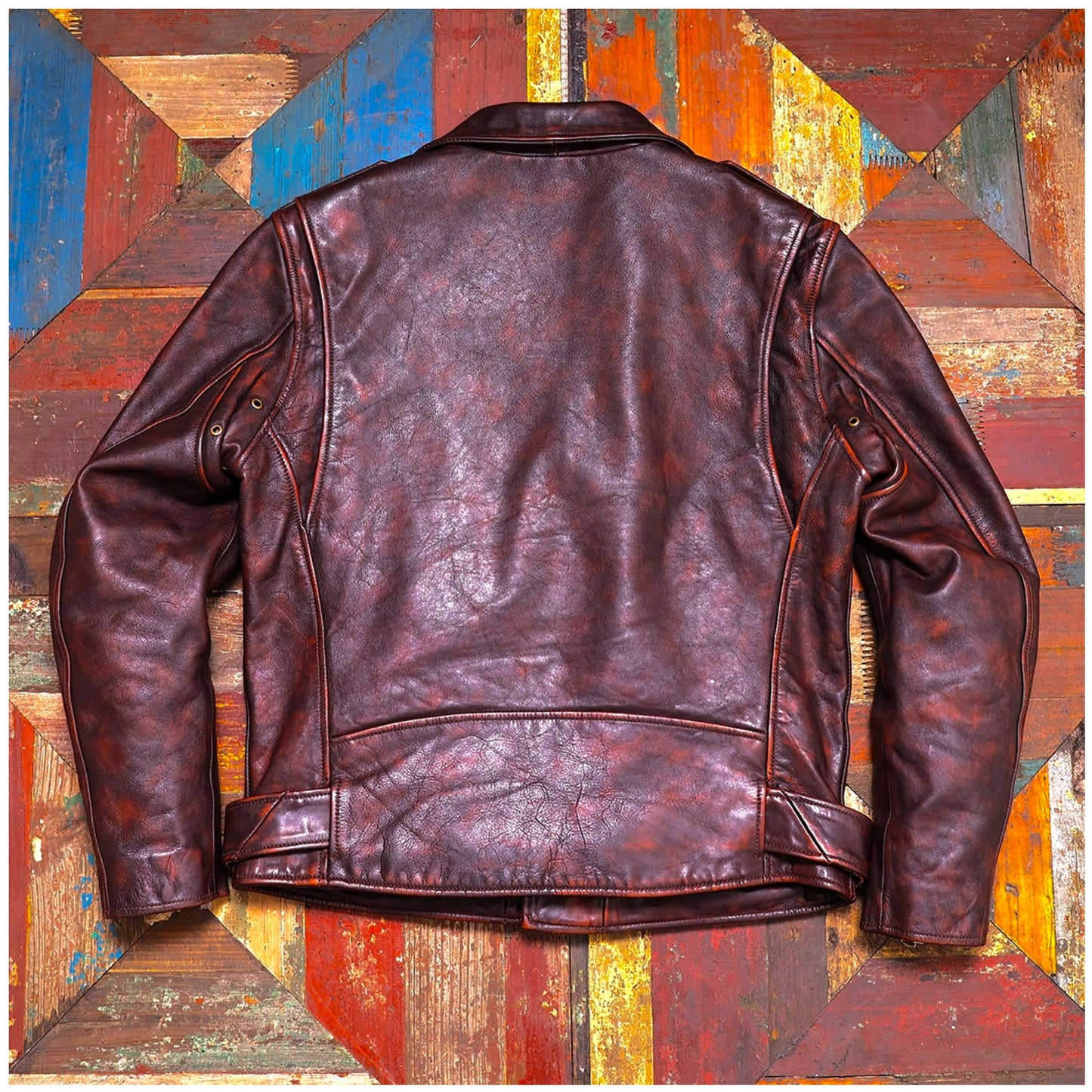 ファーの取り外し可能◇ヴィンテージ50s 復刻 茶芯カウレザー ダブルライダースジャケット◇S~5XL