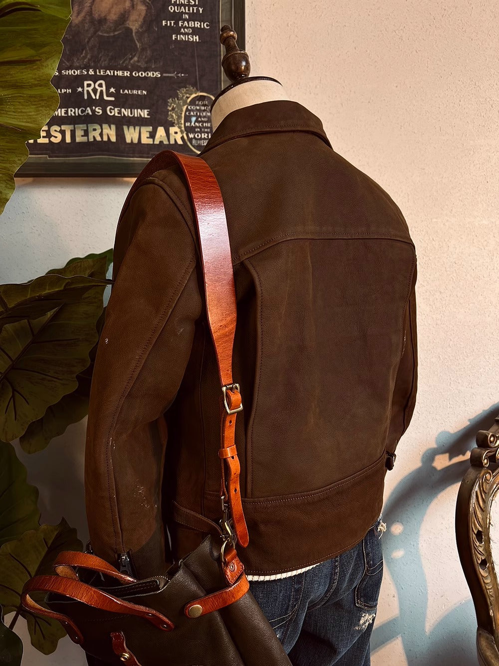 ヴィンテージ50s復刻 カーフレザー ダブルライダースジャケットS~4XL