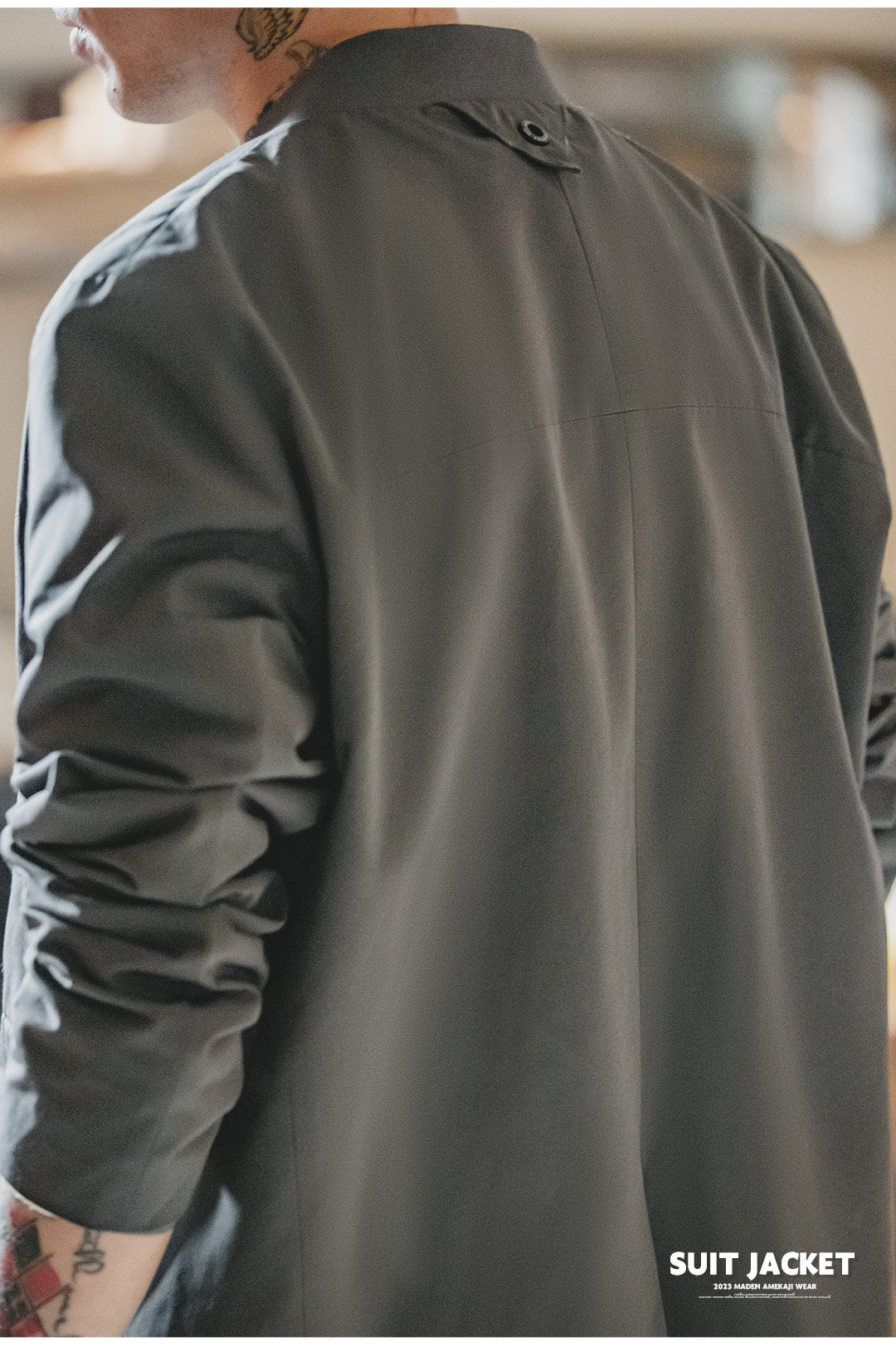 アウトドアギミックで機能性も◇ノーカラーテーラードジャケット◇S~2XL