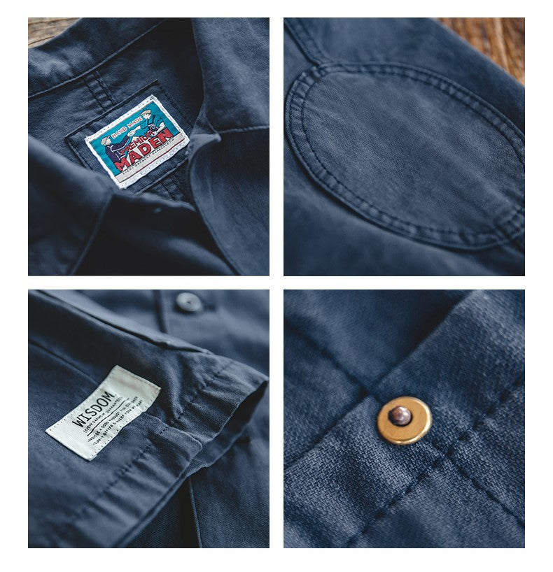 ツールポケットが機能的でカッコイイ◆ヴィンテージ復刻 コットンワークジャケット ブルゾン◆S~2XL