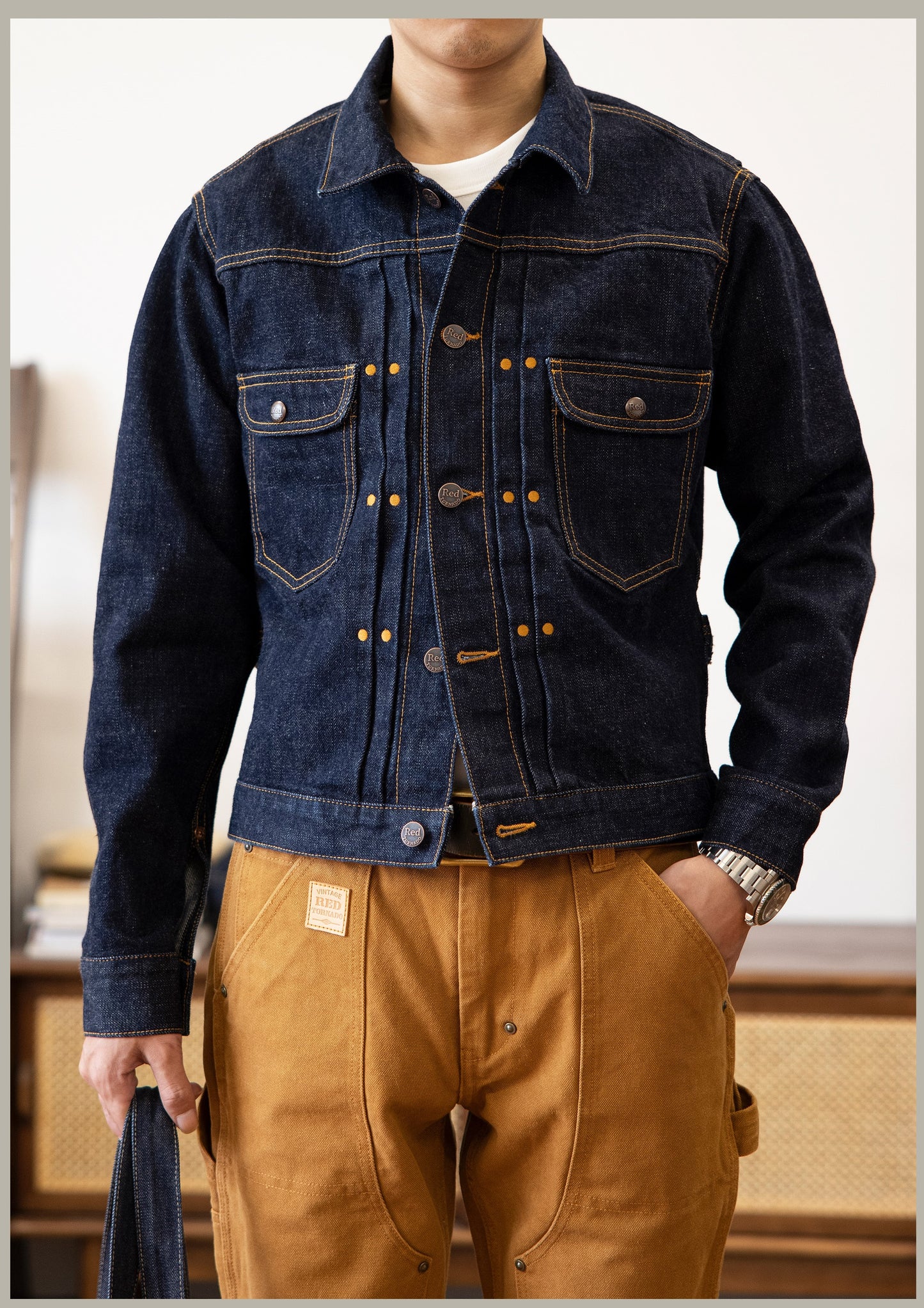 ★40sヴィンテージ復刻 11MJ 18オンス セルビッチ¥デニムジャケット★S~3XL