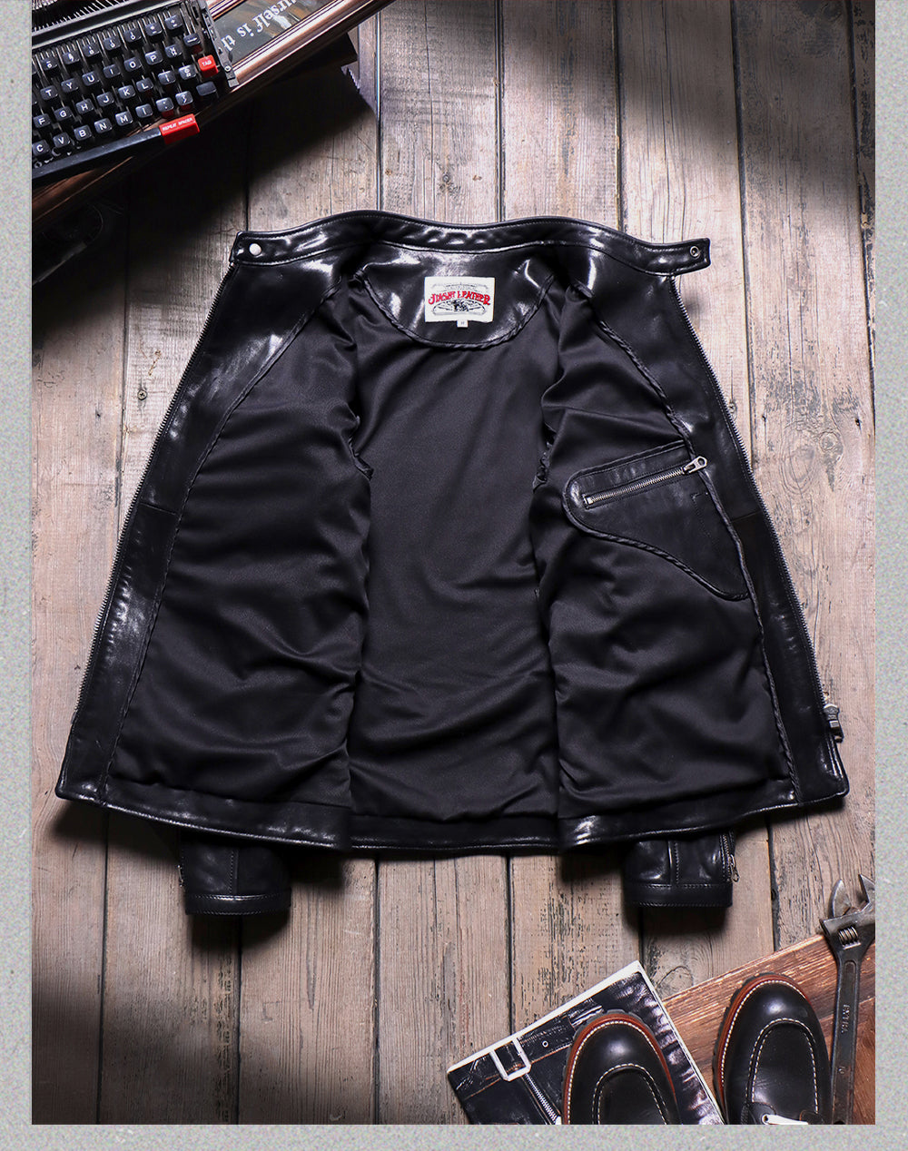 ▲ビンテージ復刻 植物タンニン鞣し カーフレザー シングルライダース ジャケット▼S~5XL