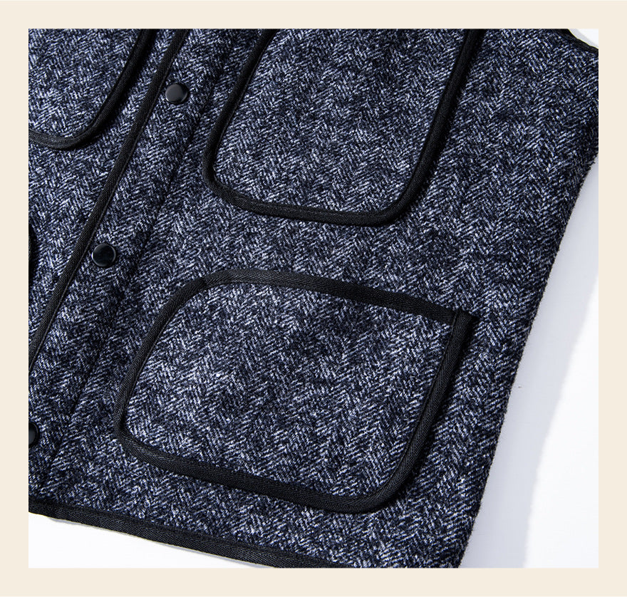 ★ヴィンテージ復刻 ウールコットン ビーチベスト★S~2XL