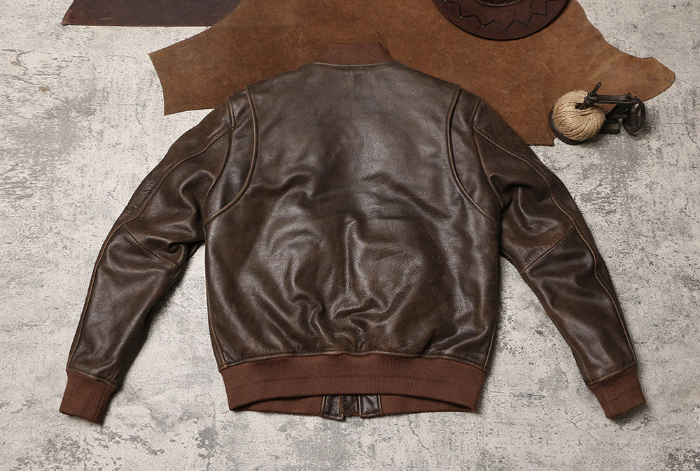 カウレザー MA-1 フライトジャケット M~5XL