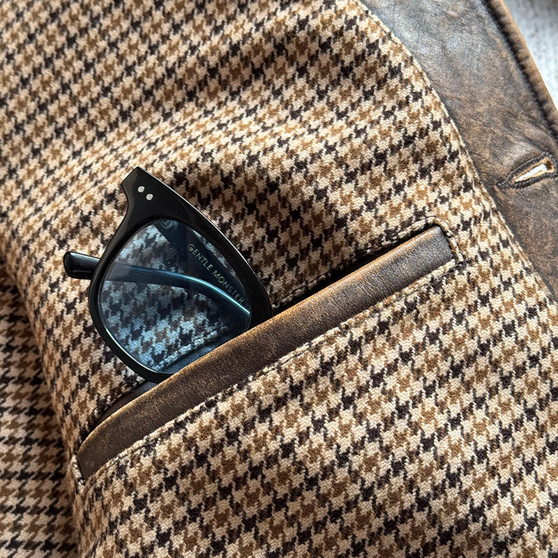 完璧なヴィンテージ加工★茶芯カウレザー×ムートン BILLINGS JACKET★ブラウン XL~4XL