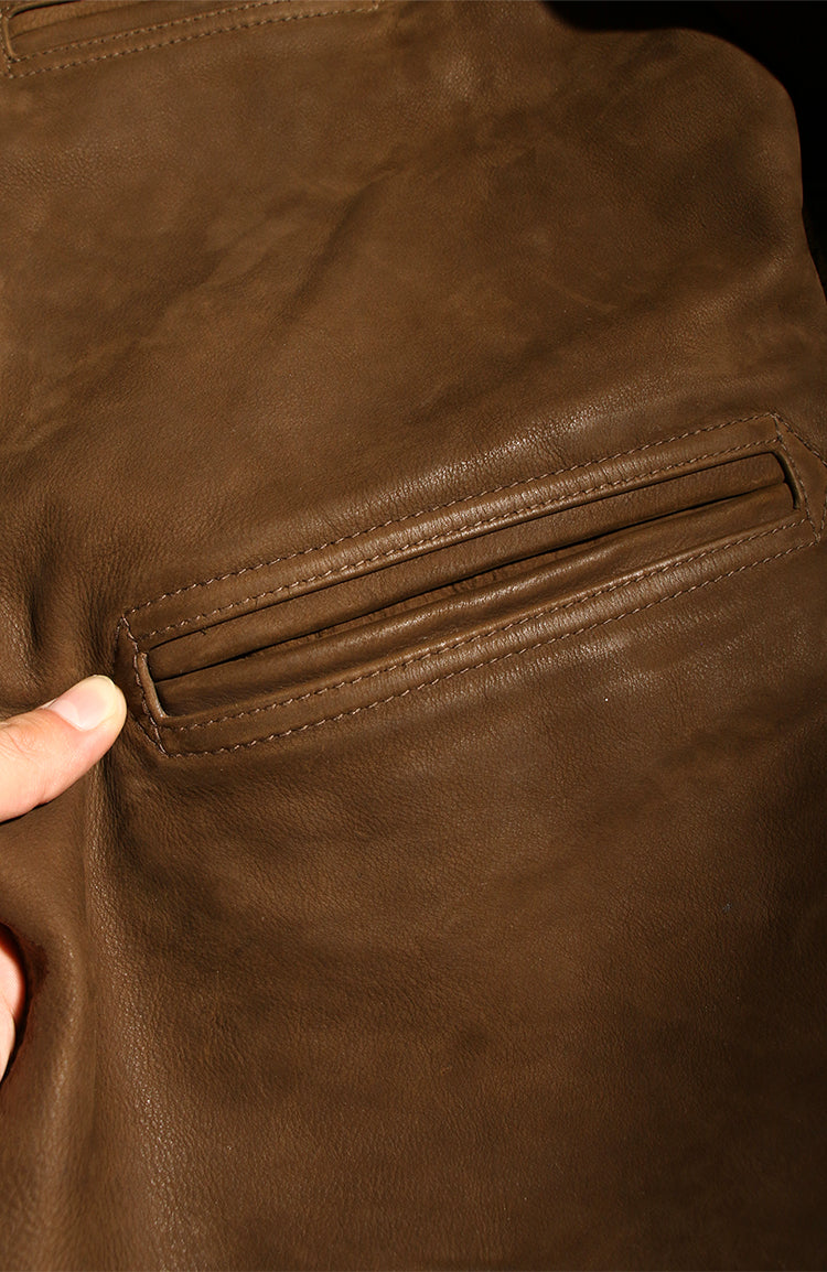 ★ヴィンテージ復刻 カウレザーカーコート★M~3XL