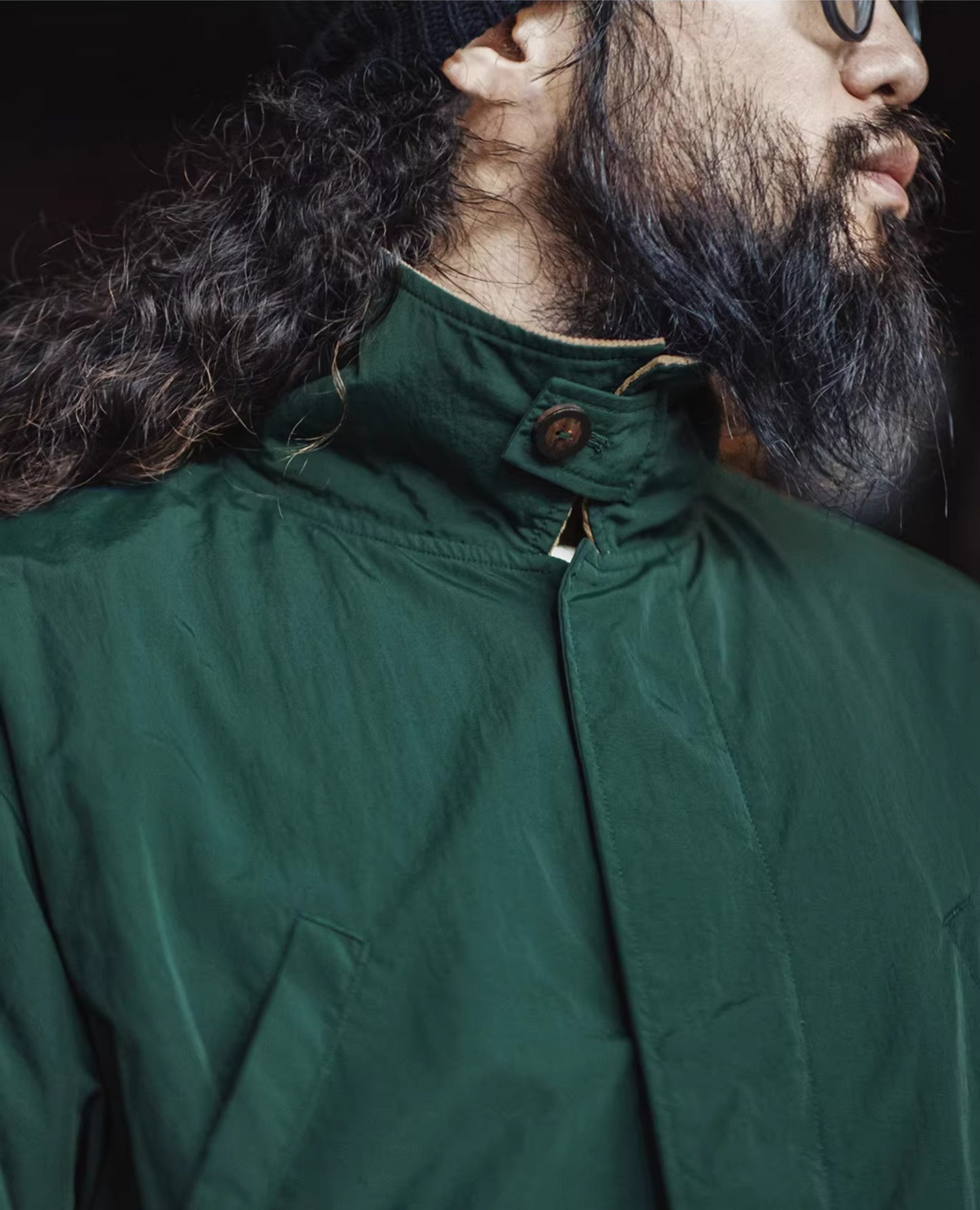▲ヴィンテージ復刻 しっかりハリのあるナイロン ハンティングジャケット▼S~2XL