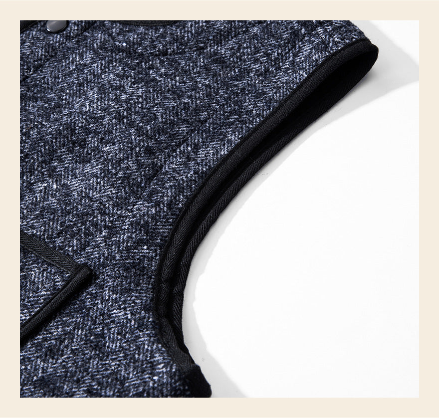 ★ヴィンテージ復刻 ウールコットン ビーチベスト★S~2XL
