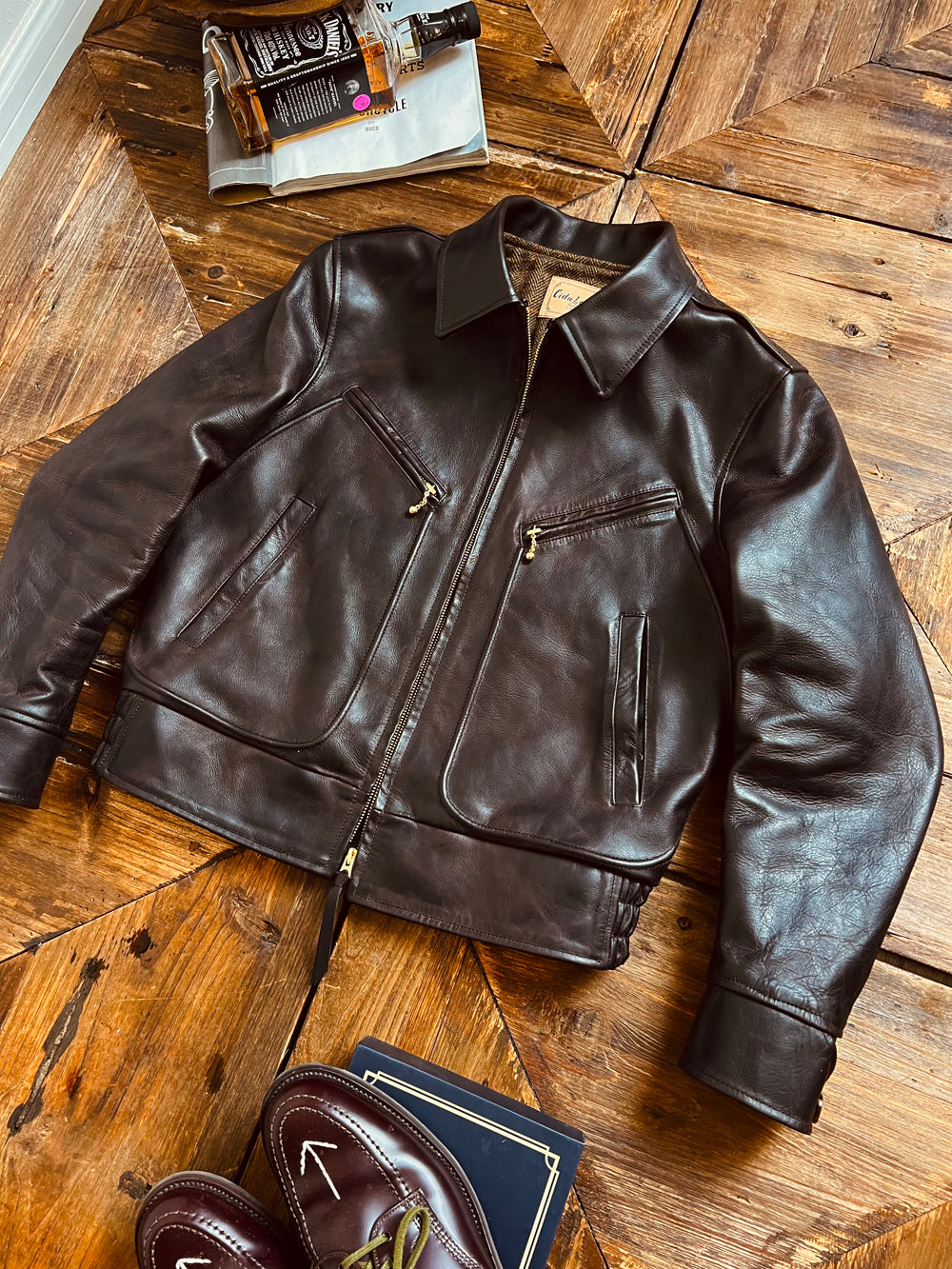 ヴィンテージ復刻 オイルドレザー メカニック フライトジャケットS~4XL