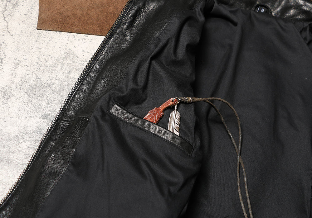 ✩ゴートレザー シングルライダースジャケット✩M~5XL