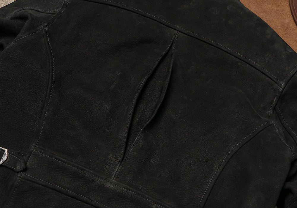 1930’s ヴィンテージ復刻型 ヌバックカウレザー シングルライダース ジャケット M~5XL