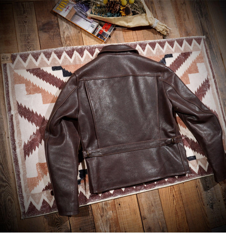 1940’s 復刻デザイン カウレザー シングルライダースジャケット S~4XL