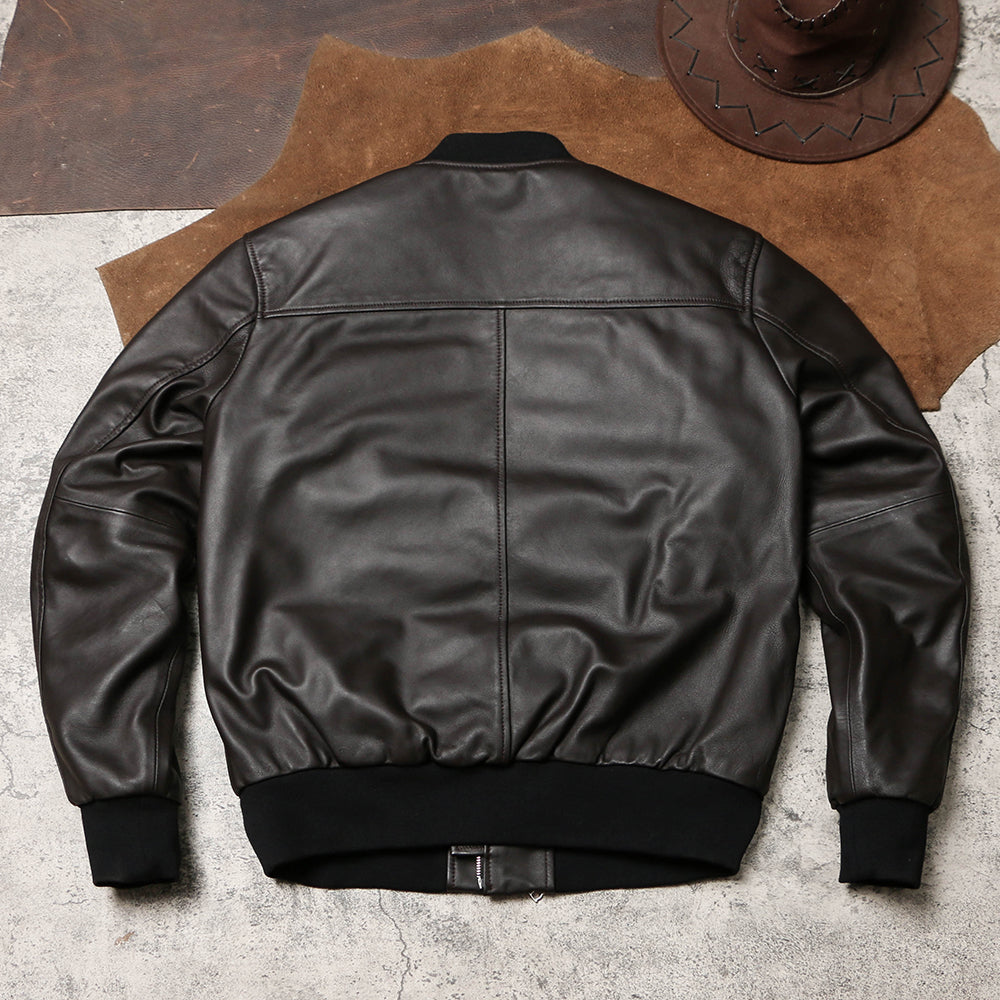 昨シーズン物売り切りセール◇グレーダックダウン使用◇シープレザー ダウンブルゾン◇ L~2XL