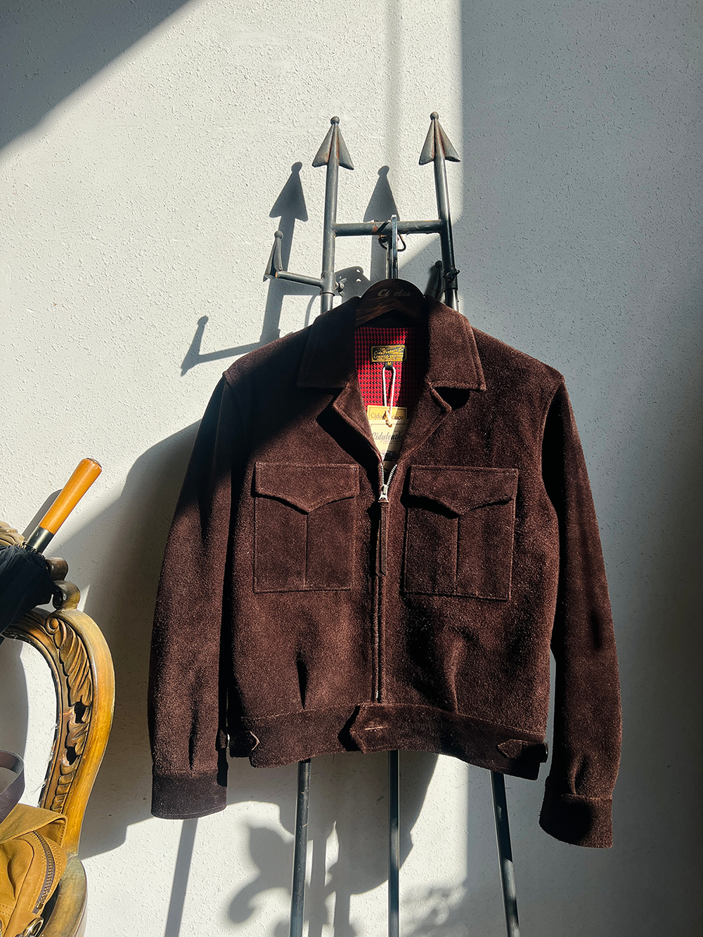▲ヴィンテージ復刻 スウェードレザーアイゼンハワー アイクジャケット▼S~3XL