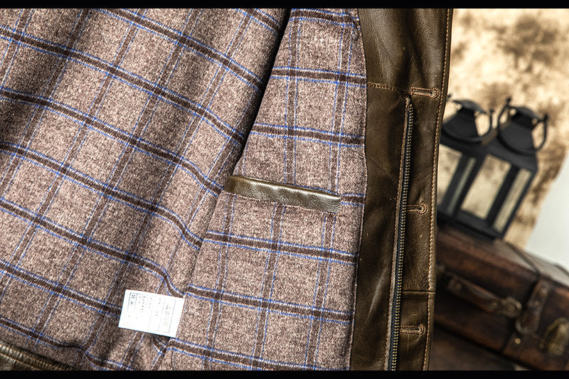 ☆1.6㎜ P37 カウレザージャケット☆S~3XL