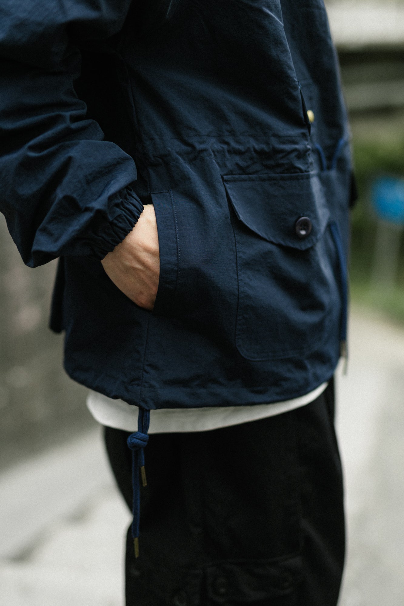 2色展開△ROYAL NAVY RAF復刻 modifiモデル コットンヘリンボーン スモックパーカー ▽