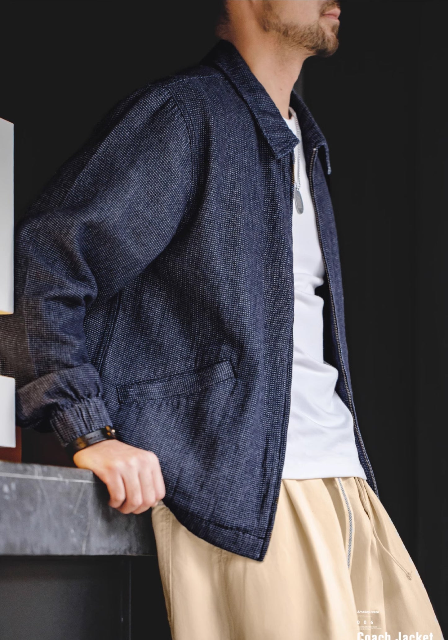 ◇デニム スウィングトップ ブルゾンハリントン ジャケット◇S~3XL