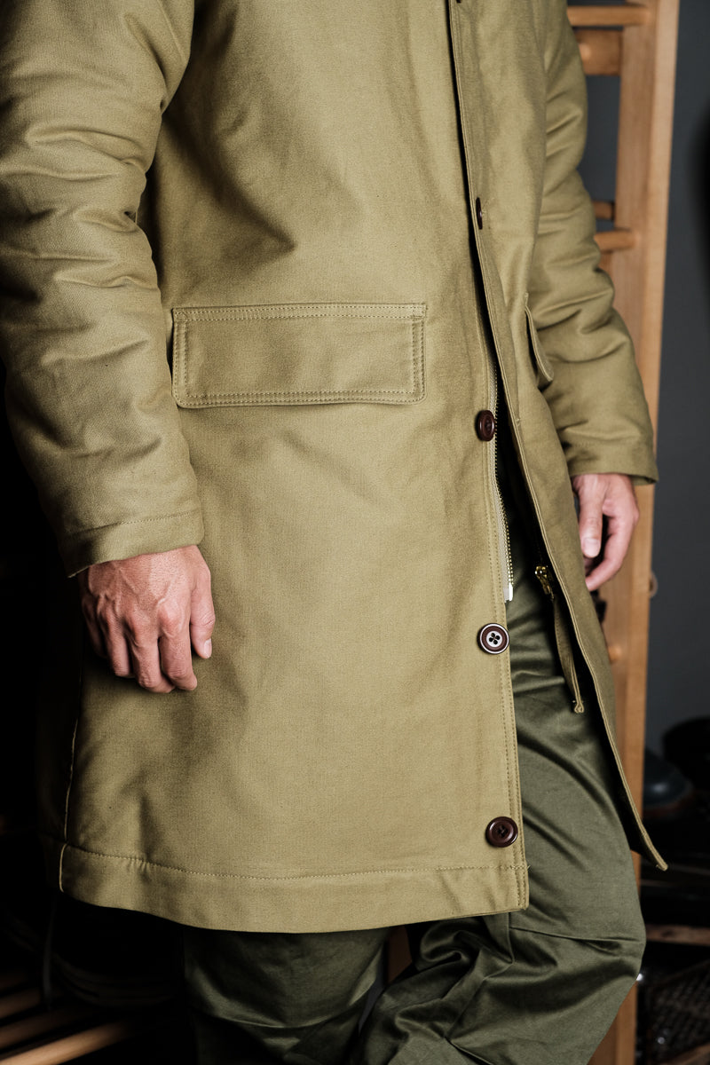 ☆ヴィンテージ 復刻 N-2 ウールアルパカ混総ボア USNデッキコート☆S~XL