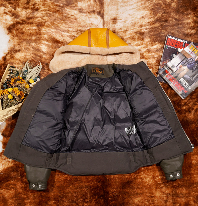 ◇イタリアンシープレザーダウンジャケット◇ S~4XL