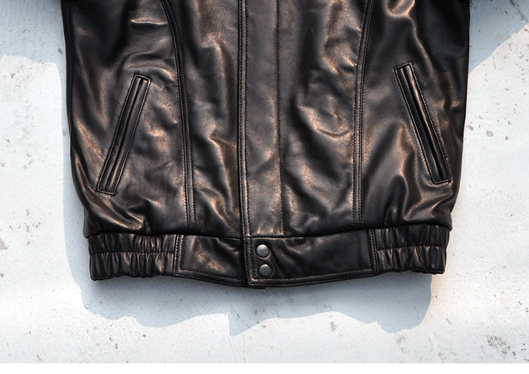 昨シーズン物売り切りSALEプライス△ニュージーランド産シープレザー ブルゾン▽ M~2XL