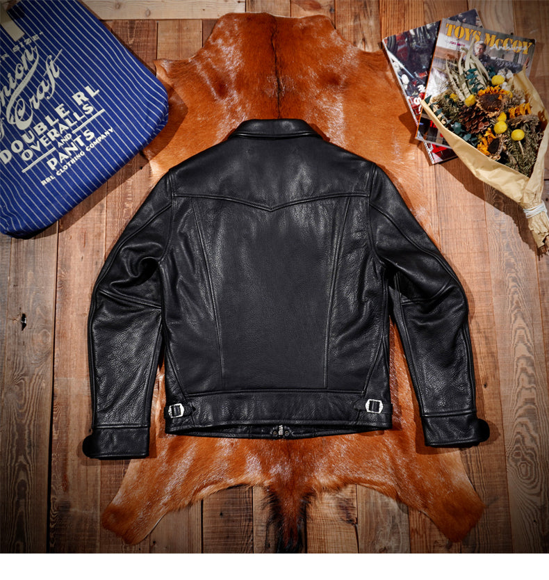 70’s ヴィンテージ復刻 アメリカ産 ウォッシュ カウレザー シングルライダース ジャケット S~4XL