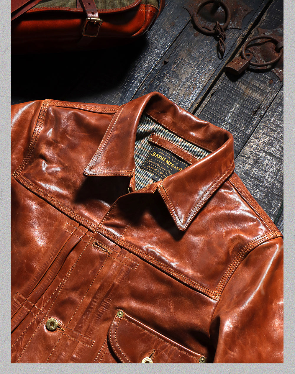 ★506 XX型 復刻モデル 植物タンニン鞣しカーフレザージャケット★ M~4XL